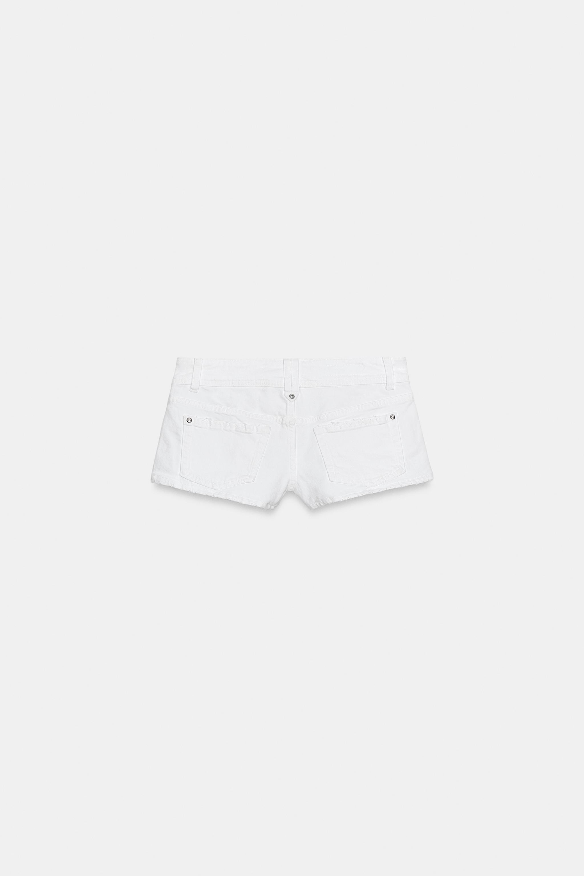 SHORT MINI EN DENIM TRF TAILLE BASSE